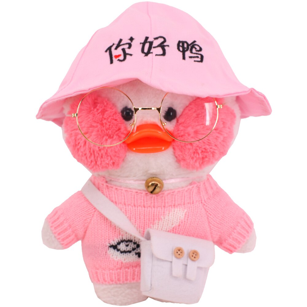 2 Pieces Duck Lalafanfan Doll Clothes Bag Kawaii Plush Bear Sweater Hoodie Stuffed Toy For 30cm 4 - Lalafanfan Shop