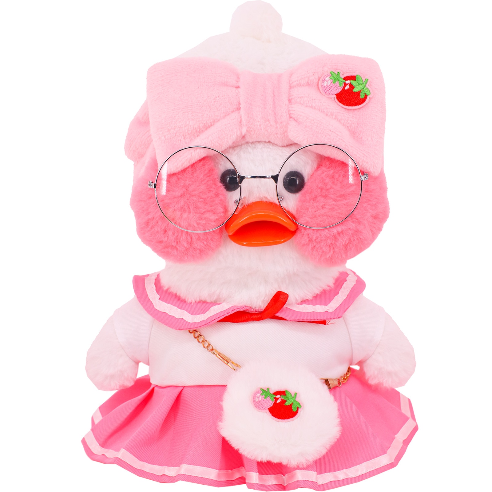 30 LalaFanfan Duck Pink Series Clothes Accessories Stuffed Soft Duck Figure Toy Animal Birthday Girl Gift 2 - Lalafanfan Shop