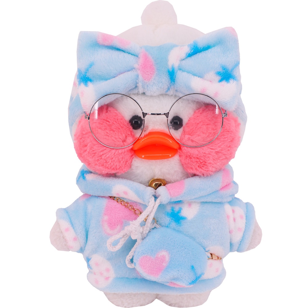 30Cm Lalafanfan Yellow Duck Doll Clothes Plush Hoodie Pack Kawaii Plush Toy Accessories Children s Toys 1 - Lalafanfan Shop