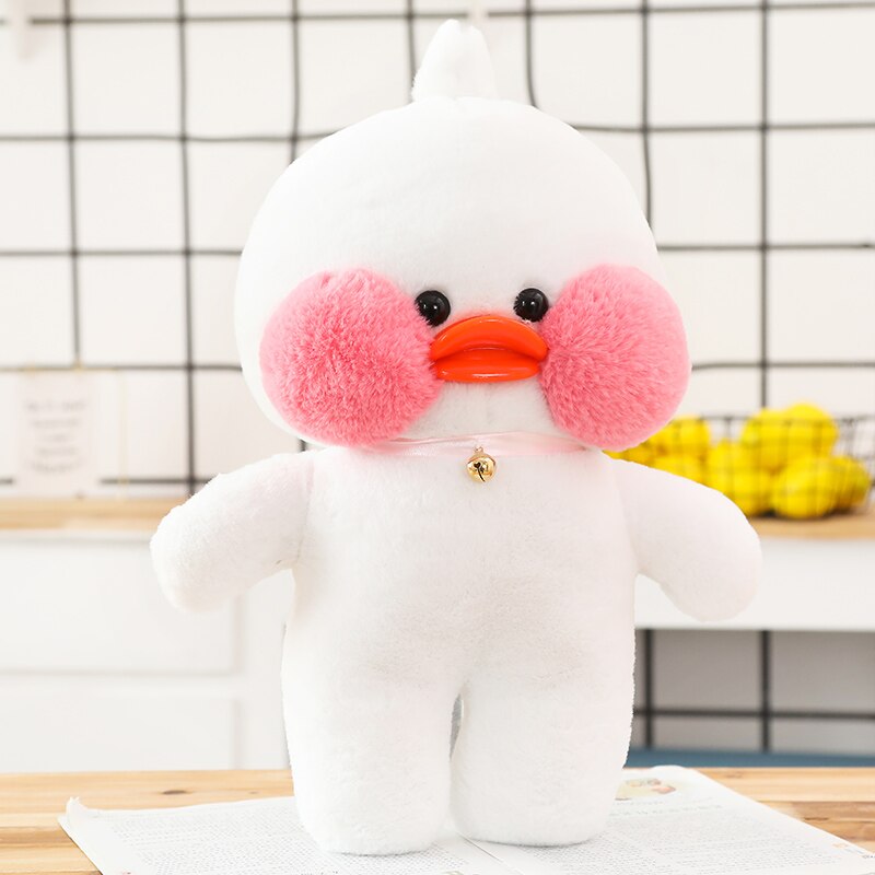 30cm Kawaii Soft Lovely Animal Pillow LaLafanfan Cafe Duck with Bells Plush Toys Stuffed Baby Doll 4 - Lalafanfan Shop