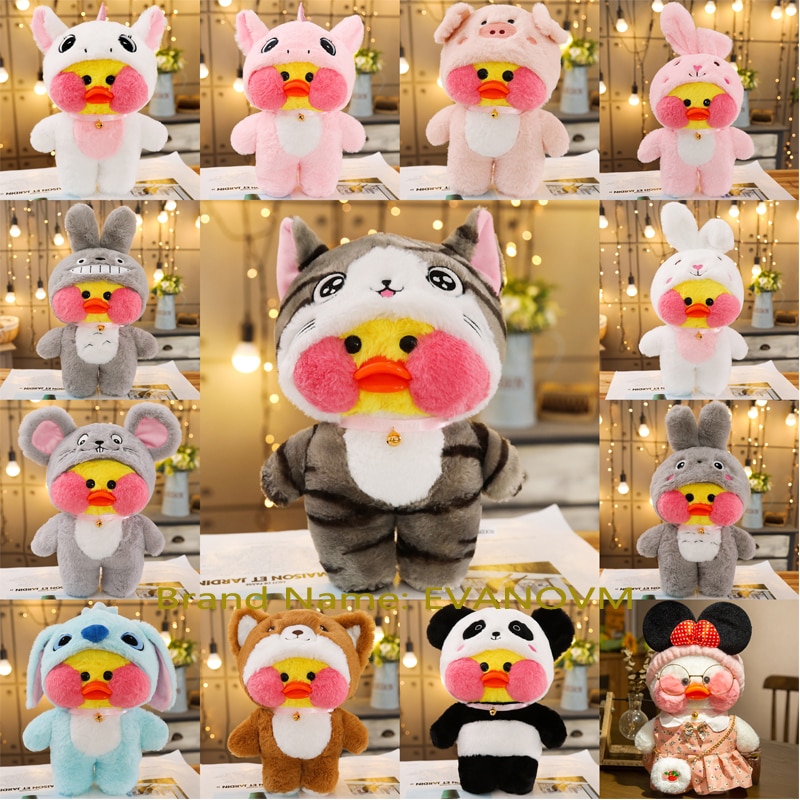 30cm Korean Netred Wearing Hyaluronic Acid Yellow Duck Doll Ducks Lalafanfan Ducks Plush Soft Toys Ducks 1 - Lalafanfan Shop