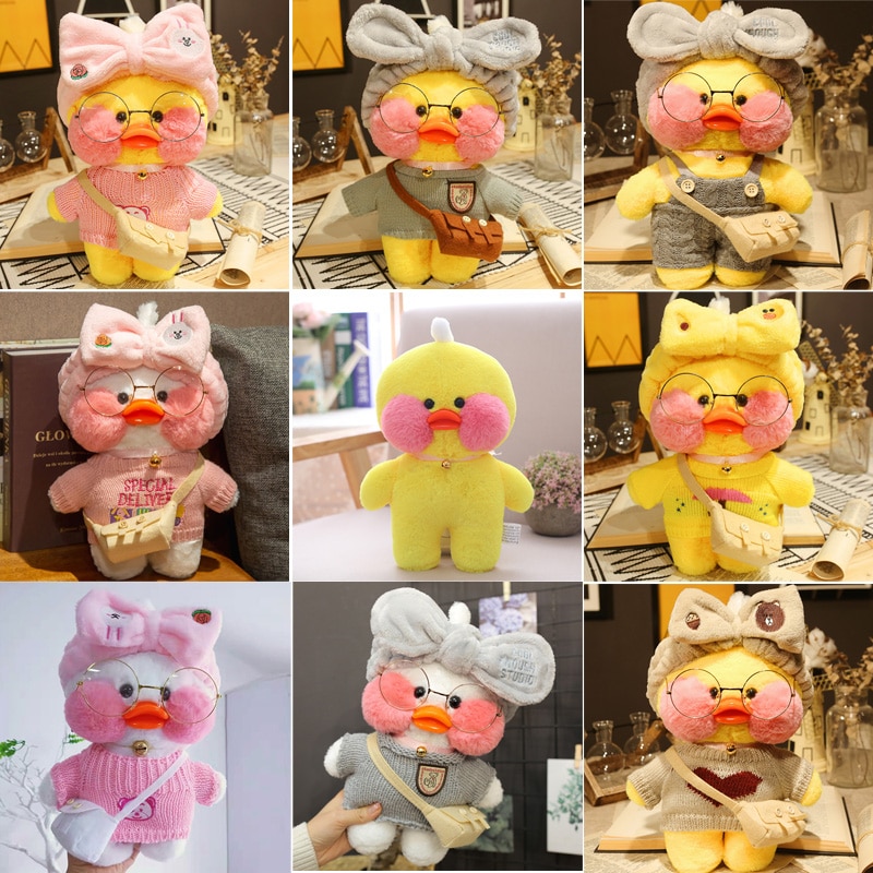 30cm Plush Pato Lalafanfan Duck Soft Toy Kawaii Stuffed Paper Duck Hug Cute Animal Plushies Toys 2 - Lalafanfan Shop
