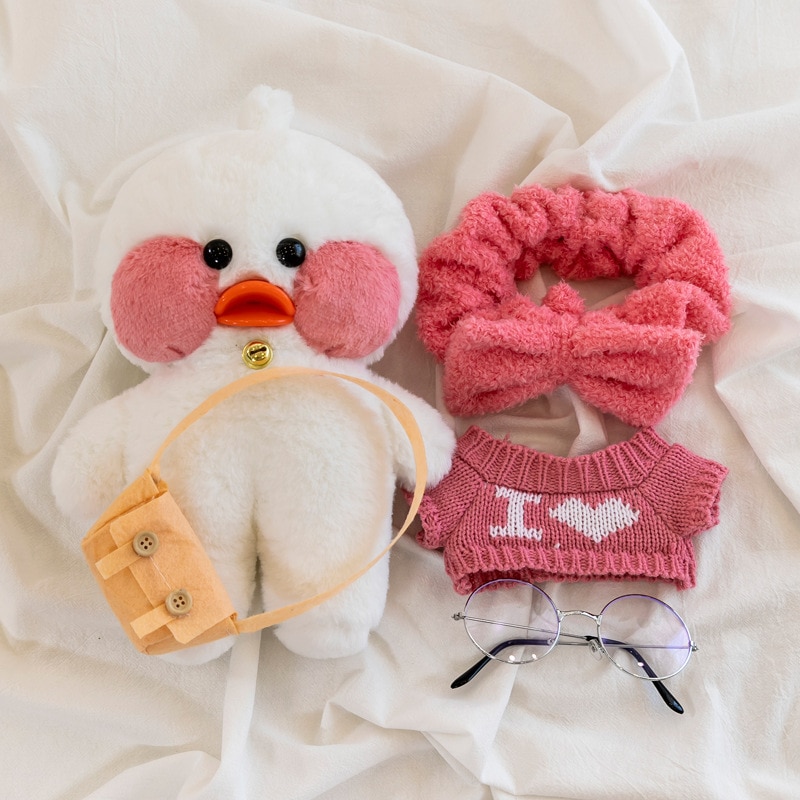 30cmKawaii Cartoon LaLafanfan Duck Plush Toy Stuffed Soft Duck Doll Animal Pillow Christmas gift birthday gift 4 - Lalafanfan Shop