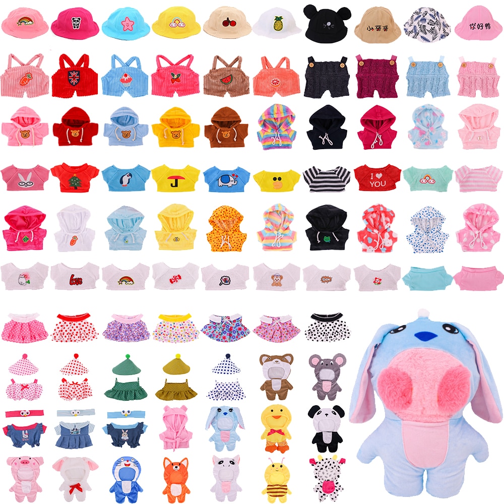 3PCS Clothes For Duck 30 cm lalafanfan Yellow Duck Kawaii Plush Toy Accessories Soft Animal Dolls - Lalafanfan Shop