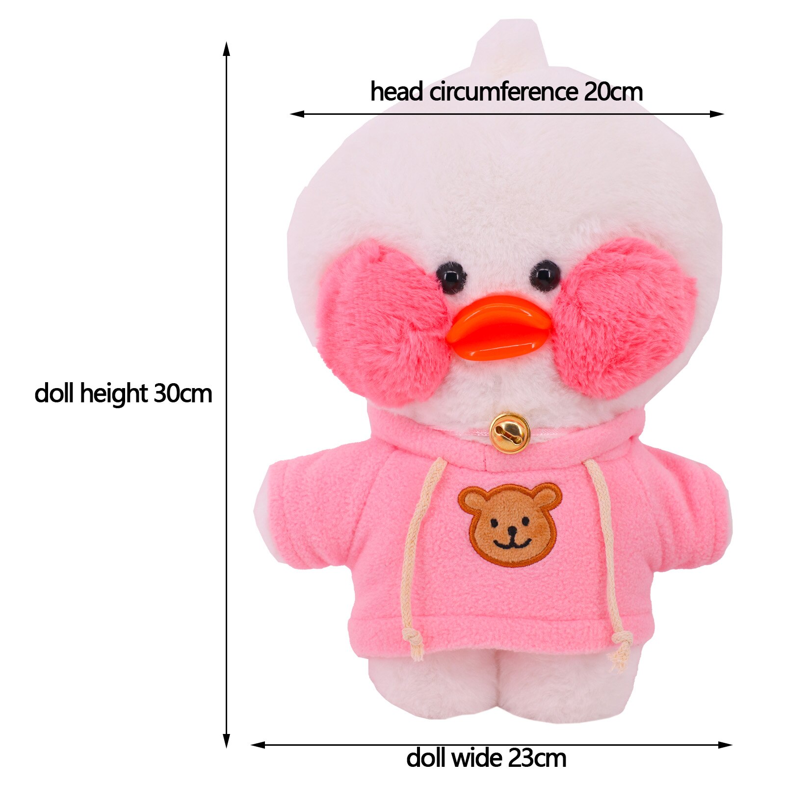 Kawaii Pink Duck Clothes Accessories lalafanfan Clothes Hat Skirt for 30 Cm Pink Duck Animal Plush 1 - Lalafanfan Shop