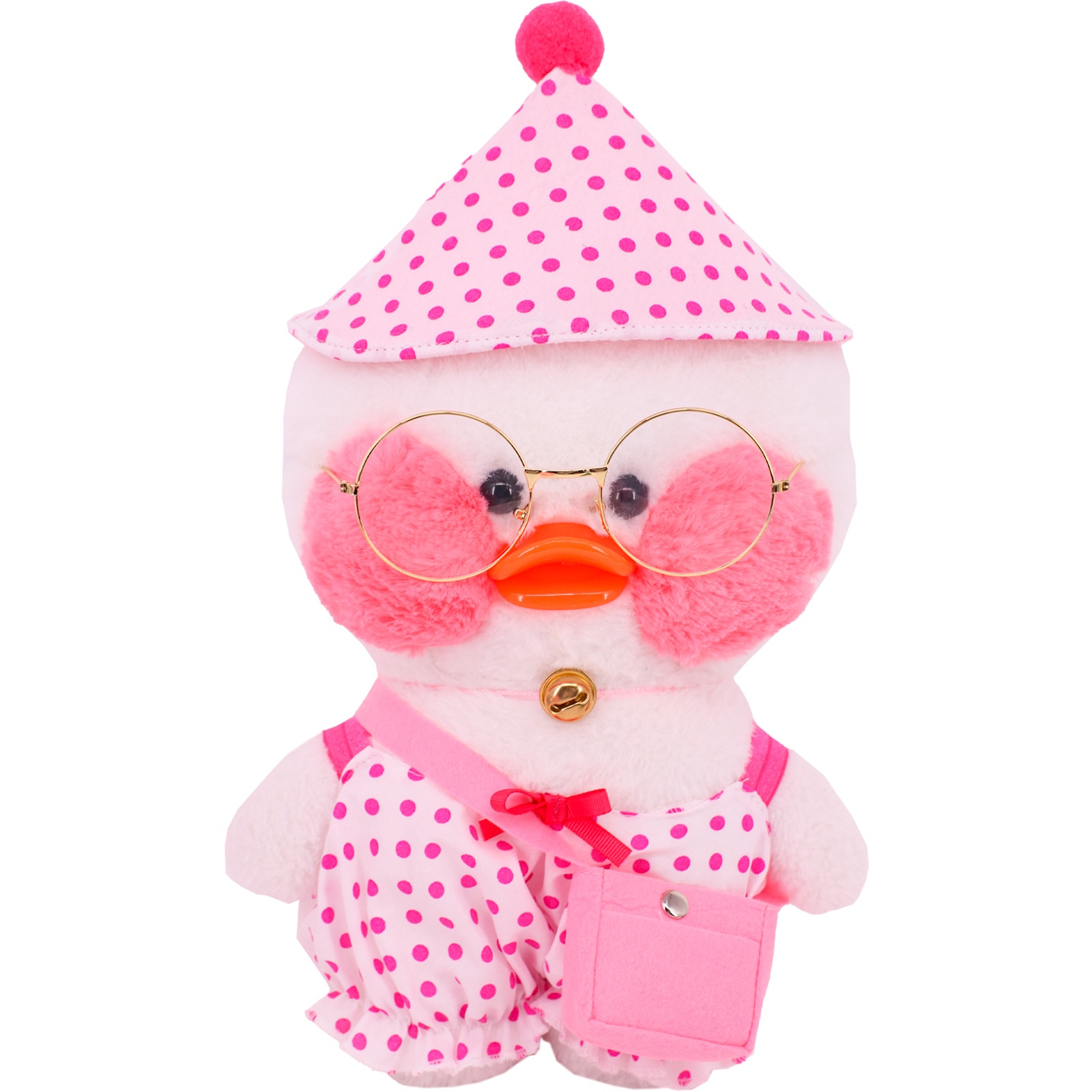Kawaii Pink Duck Clothes Accessories lalafanfan Clothes Hat Skirt for 30 Cm Pink Duck Animal Plush 3 - Lalafanfan Shop
